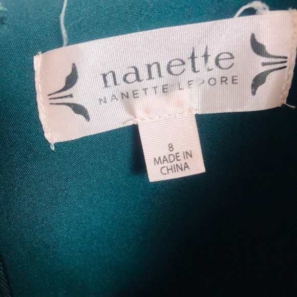 Nanette Lepore Evergreen Holiday Ruffle StrapDress - Picture 6 of 6